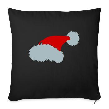 Noël - Père Noël - Papa - Housse de coussin décorative 45 x 45 cm - noir - Devant