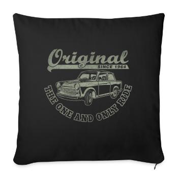 Two-stroke DDR  601 racing cardboard - Sofa pillowcase 17,3'' x 17,3'' (45 x 45 cm) - black - Front