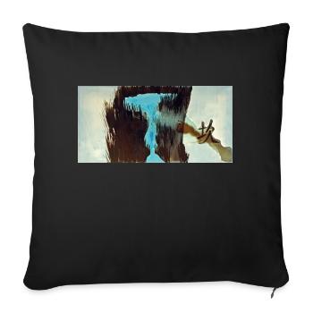 I Ching (Kun - La détresse) - Housse de coussin décorative 45 x 45 cm - noir - Devant