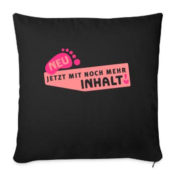 Enceinte - Plus de contenu - Housse de coussin décorative 45 x 45 cm - noir - Devant