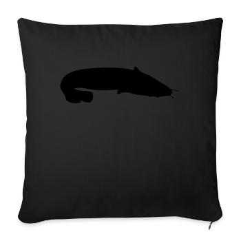Catfish - Sofa pillowcase 17,3'' x 17,3'' (45 x 45 cm) - black - Front