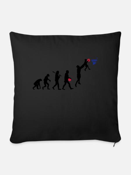 Evolution Basket daddy - Housse de coussin décorative 45 x 45 cm - noir