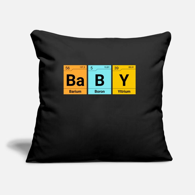 Éléments de chimie bébé Housse de coussin décorative 45 x 45 cm