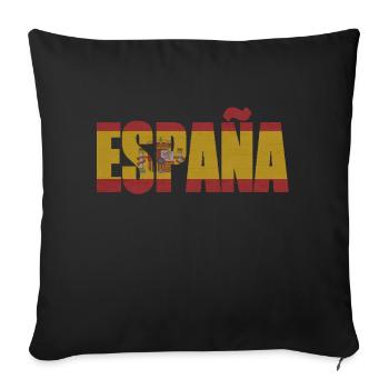 # ESPAÑA - Sofakissenbezug 45 x 45 cm - Schwarz - Vorne