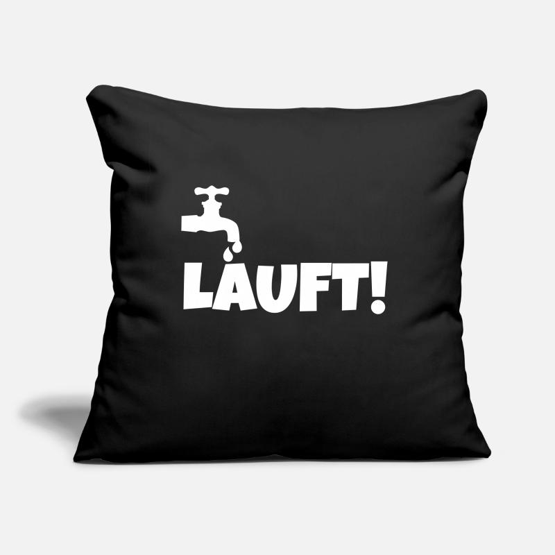 Le robinet est en cours d'exécution Housse de coussin décorative 45 x 45 cm