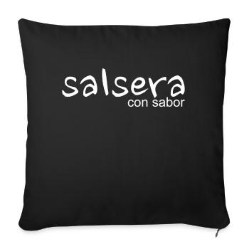 Salsera con sabor - Sofakissenbezug 45 x 45 cm - Schwarz - Vorne