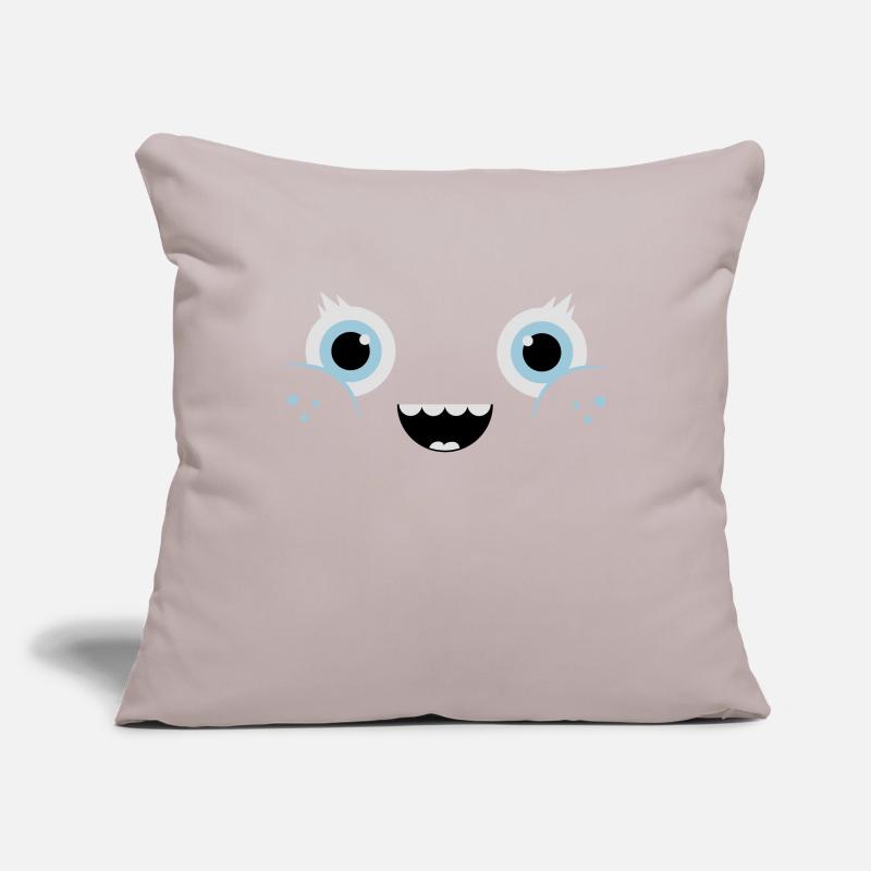 Drôle et mignon de Kawaii Visage Comic / Smiley Housse de coussin décorative 45 x 45 cm