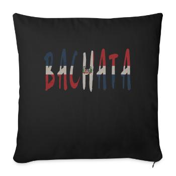 BACHATA RD - Sofa pillowcase 17,3'' x 17,3'' (45 x 45 cm) - black - Front