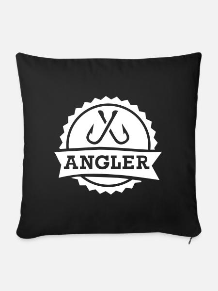 Angler - Sofakissenbezug 45 x 45 cm - Schwarz