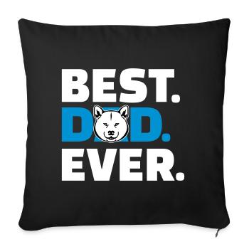 Akita - Sofa pillowcase 17,3'' x 17,3'' (45 x 45 cm) - black - Front