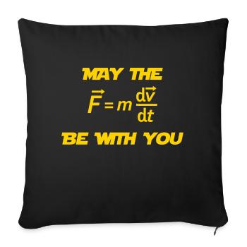 QUE LA FORCE MATH FORMULA SOIT AVEC VOUS - Housse de coussin décorative 45 x 45 cm - noir - Devant