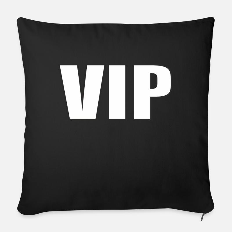 Personne Star VIP - Housse de coussin décorative 45 x 45 cm - noir