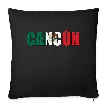 Cancun - Housse de coussin décorative 45 x 45 cm - noir - Devant
