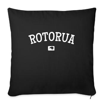 Rotorua New Zealand Neuseeland Kiwi Maori Aotearoa - Sofakissenbezug 45 x 45 cm - Schwarz - Vorne