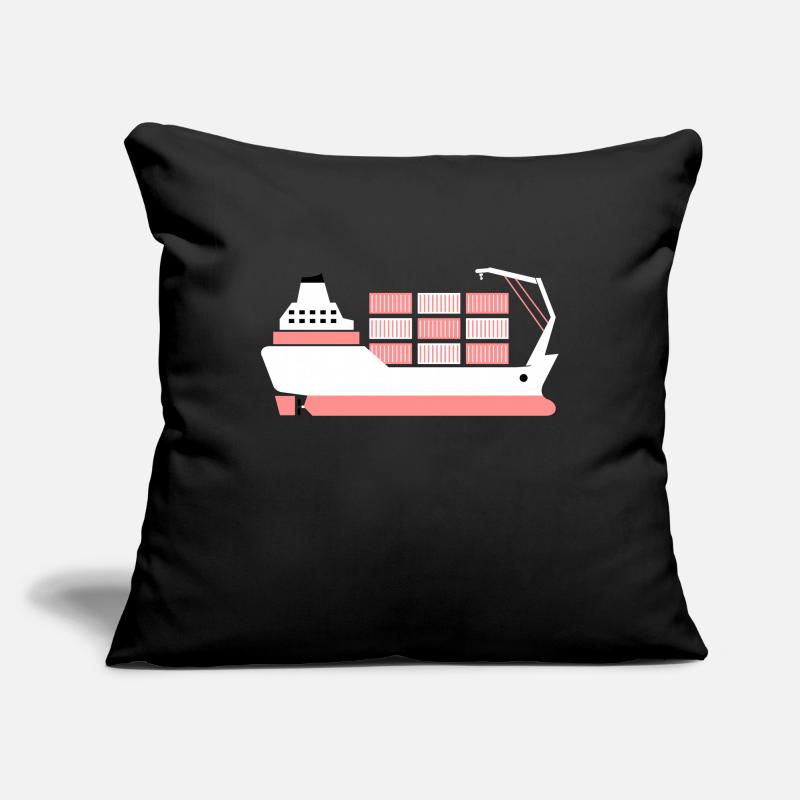 container ship pink Sofa pillowcase 17,3'' x 17,3'' (45 x 45 cm)