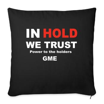 In hold we trust GME Gamestop Corp New - Housse de coussin décorative 45 x 45 cm - noir - Devant