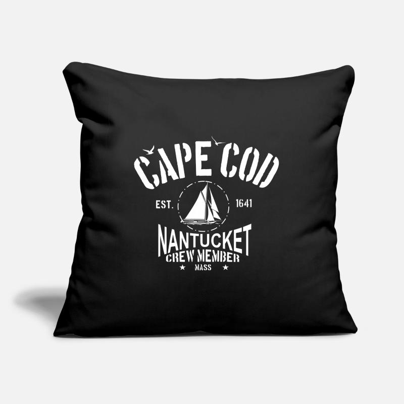 Cape Cod Nantucket Housse de coussin décorative 45 x 45 cm