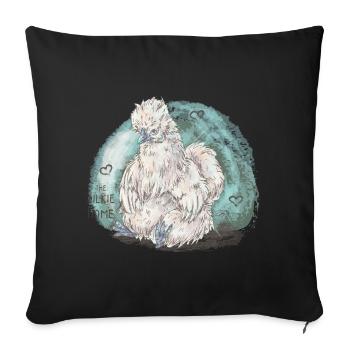 Slkie Home - Housse de coussin décorative 45 x 45 cm - noir - Devant
