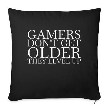 online pc mouse rpg competition funny sayings - Sofa pillowcase 17,3'' x 17,3'' (45 x 45 cm) - black - Front