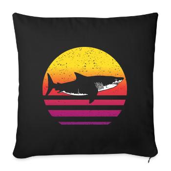 Hai Retro Style Vintage - Sofakissenbezug 45 x 45 cm - Schwarz - Vorne