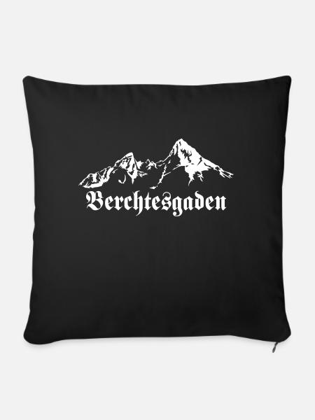 #Berchtesgaden #Watzmann Bayern Berge Urlaub Fun - Sofakissenbezug 45 x 45 cm - Schwarz