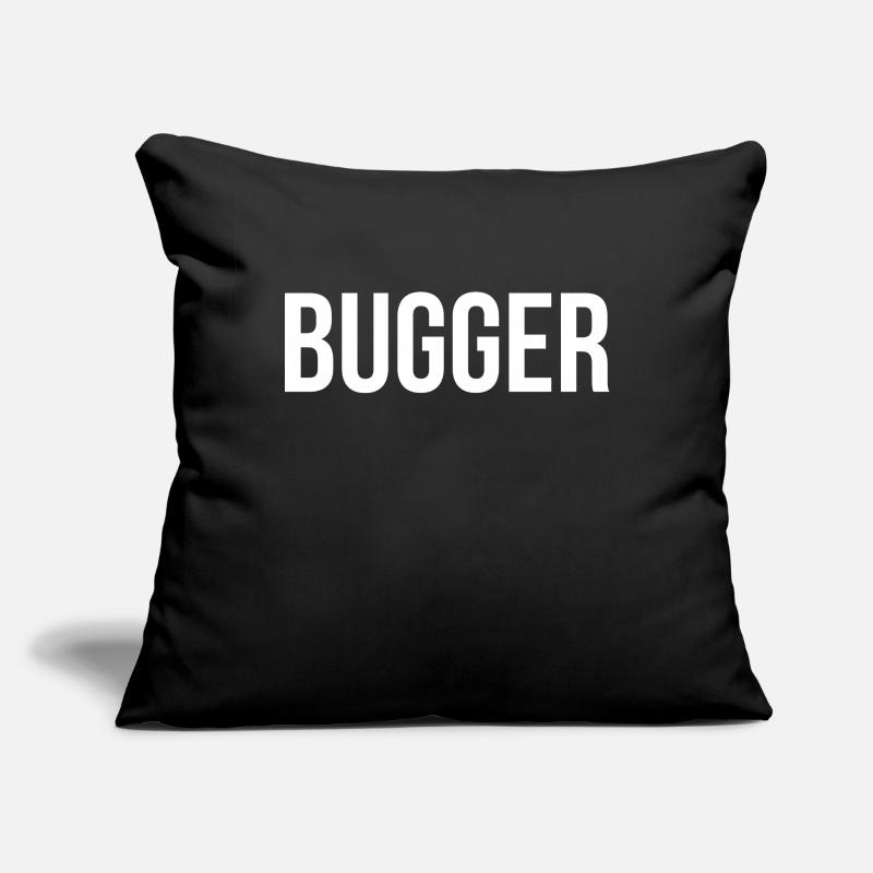 Bugger drôle Housse de coussin décorative 45 x 45 cm