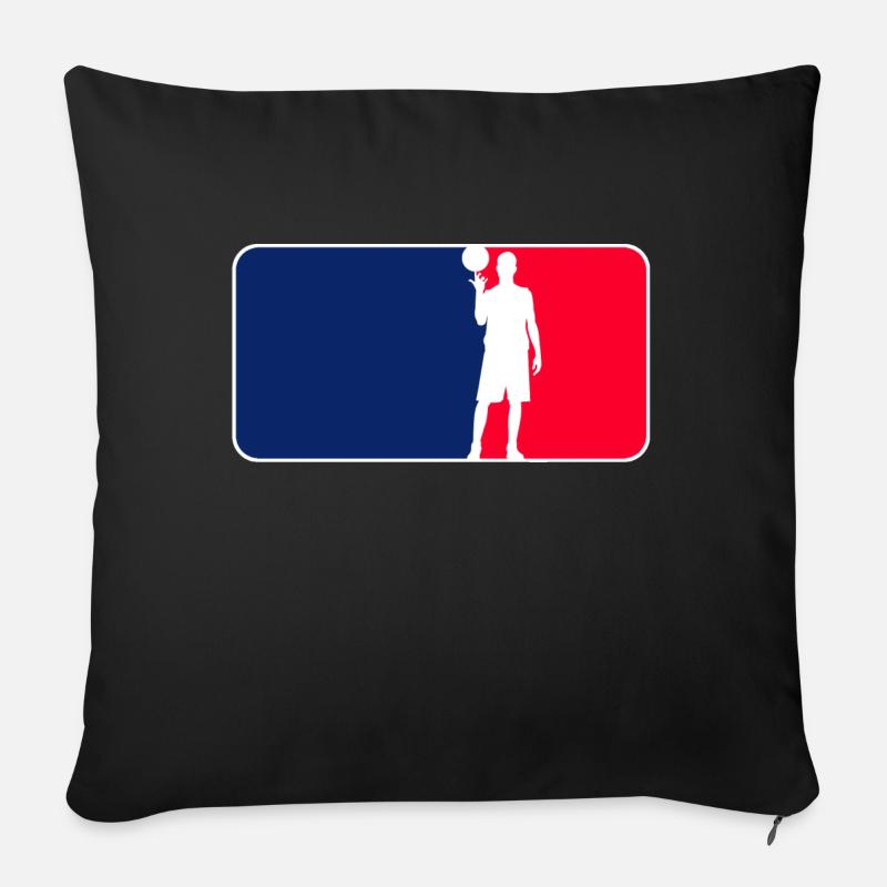 Basketball Logo - Sofakissenbezug 45 x 45 cm - Schwarz