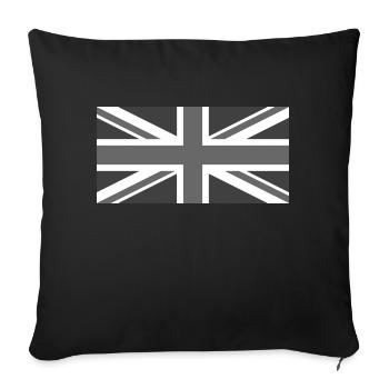 Union Jack - Sofa pillowcase 17,3'' x 17,3'' (45 x 45 cm) - black - Front