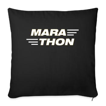 Fußball Football - Housse de coussin décorative 45 x 45 cm - noir - Devant