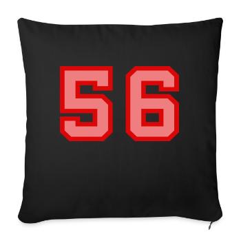 Cool Retro Retrostyle Numéro de maillot numéro de dos - Housse de coussin décorative 45 x 45 cm - noir - Devant