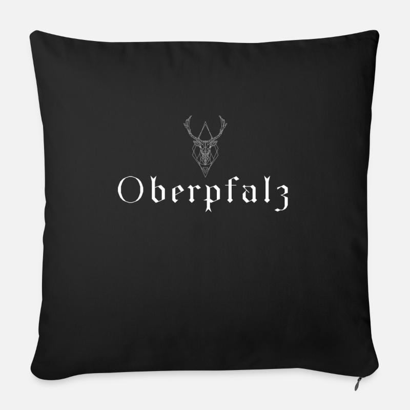 Oberpfalz - Sofakissenbezug 45 x 45 cm - Schwarz