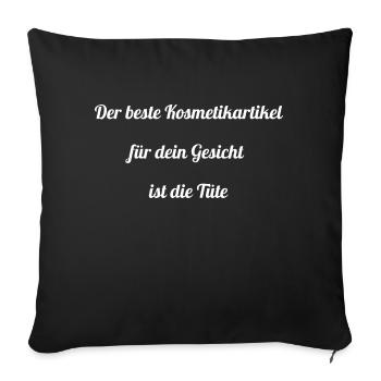 anwenden kosmetikerin mode nägel dermatologe kunst - Sofakissenbezug 45 x 45 cm - Schwarz - Vorne