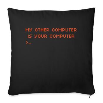 Funny Hacking Hacker Computer Programmer Gifts - Sofa pillowcase 17,3'' x 17,3'' (45 x 45 cm) - black - Front