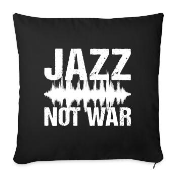 Jazz Pas Guerre Paix Jazz Musique - Housse de coussin décorative 45 x 45 cm - noir - Devant