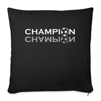 Fußball Soccer - Sofa pillowcase 17,3'' x 17,3'' (45 x 45 cm) - black - Front