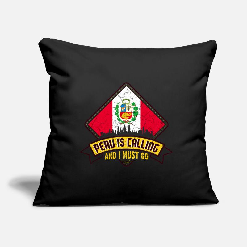 Peru Flag Peruvian Sofa pillowcase 17,3'' x 17,3'' (45 x 45 cm)