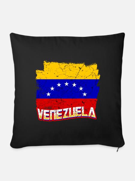 Venezuela Flagge - Sofakissenbezug 45 x 45 cm - Schwarz