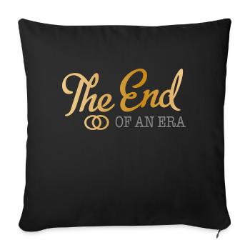 Bachelor party - Sofa pillowcase 17,3'' x 17,3'' (45 x 45 cm) - black - Front