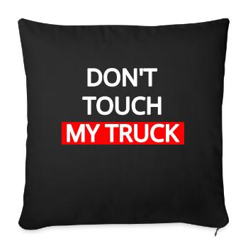 Camion - Housse de coussin décorative 45 x 45 cm - noir - Devant