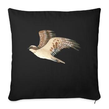 Osprey - Sofa pillowcase 17,3'' x 17,3'' (45 x 45 cm) - black - Front