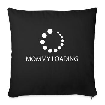Schwangerschaft Babyparty Babyshower Boy Girl - Sofakissenbezug 45 x 45 cm - Schwarz - Vorne