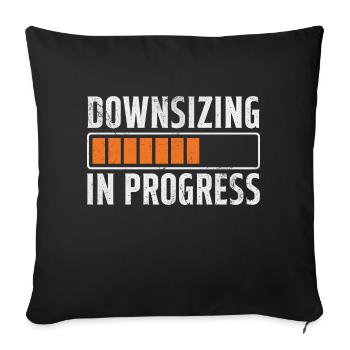Downsizing In Progress - Gastric Bypass Surgery - Sofakissenbezug 45 x 45 cm - Schwarz - Vorne