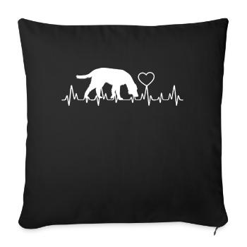 Hund Dog - Sofakissenbezug 45 x 45 cm - Schwarz - Vorne