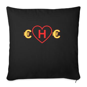 Teure Ehe - Sofakissenbezug 45 x 45 cm - Schwarz - Vorne