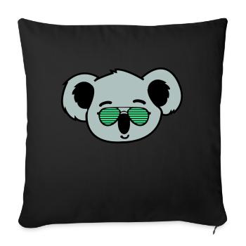 koala cool - Sofakissenbezug 45 x 45 cm - Schwarz - Vorne