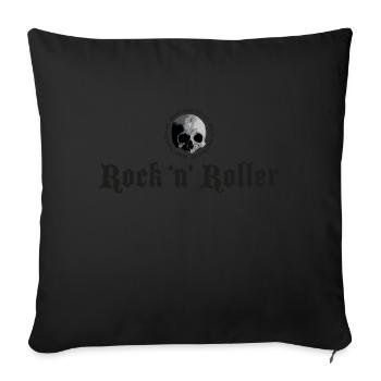 La musique vit pour toujours - Housse de coussin décorative 45 x 45 cm - noir - Devant