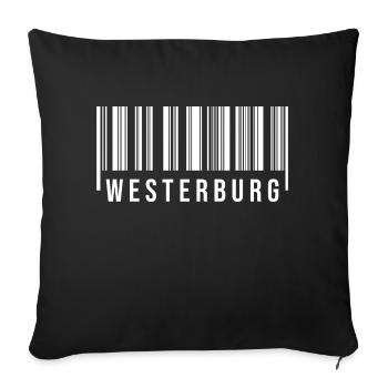 Westerburg Westerwald - Sofakissenbezug 45 x 45 cm - Schwarz - Vorne