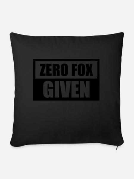 Zero Fox Given - Sofakissenbezug 45 x 45 cm - Schwarz