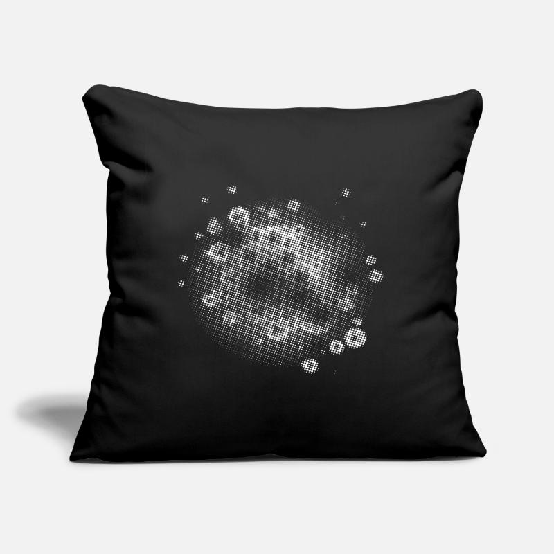 Pixel Cloud White | flash | rasterize | trendy Sofa pillowcase 17,3'' x 17,3'' (45 x 45 cm)