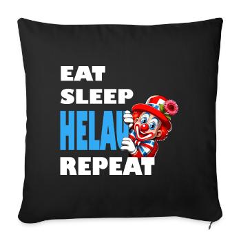 Carnaval Helau Düsseldorf Clown Costume Mainz - Housse de coussin décorative 45 x 45 cm - noir - Devant